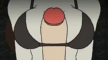 Sky gets monster cock in ass and tits 😈.