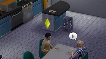 Unplanned intimacy with a neighbor in the sims