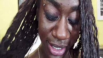 Fernanda Chocolate banged hard by two guys