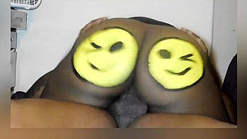 Ebony Rides Monster Cock in Cowgirl, Cum on Ass?