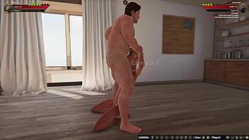 Can Ethan Handle Savannah's Naked Wrestling And Pussy Licking In 3D?