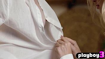 Alice Shea and Demi Fray in sensual lesbian encounter