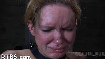 hung up playgirl gets roughly punished with blowjobs in the garage.