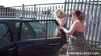 Satine and Nimue's outdoor BDSM encounter with voyeuristic elements