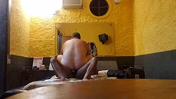 Sitting nicely on that big black cock, feeling amazing.