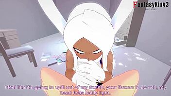 Rumi Usagiyama Mirko Blowjob Pov Boku No Hero Free