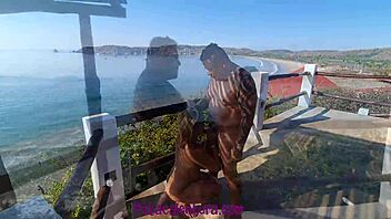 Outdoor Threesome With Masturbation And Blowjob On The Beach