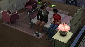 Karen pays debt with big tits and cum in threesome