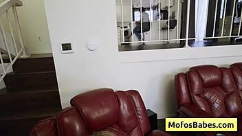 i'm khloe kingsley, petite and horny, sucking huge dick then banged