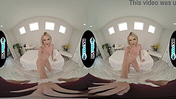 Wetvr oiled up VR massage turns into hot fuck with Britt Blair