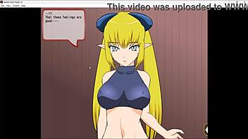 Demon girl's love lesson in 3D porn game