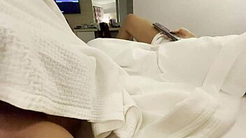 My stepsister jerks me off while I watch TV – want to join?