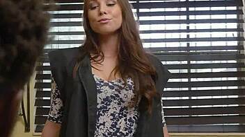 Aidra Fox plays freaky white daughter resisting