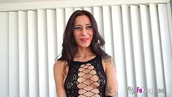 Sofia Sweet Secrett takes on 5 dudes in wild gangbang