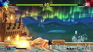 Chun Li's erotic adventures - A 3D cartoon rendition of the popular video game character