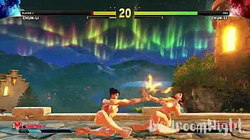 Chun Li's big ass and tits exposed in nude hentai group scene!