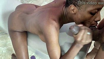 Baiana's first time with a big black cock