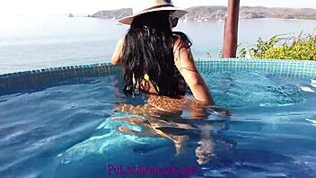 Outdoor Threesome With Masturbation And Blowjob On The Beach