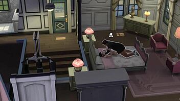 Karen pays debt with big tits and cum in threesome