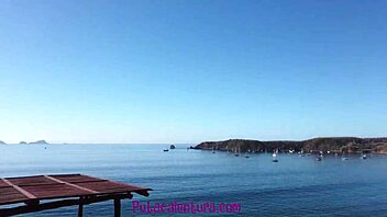 Outdoor Threesome With Masturbation And Blowjob On The Beach