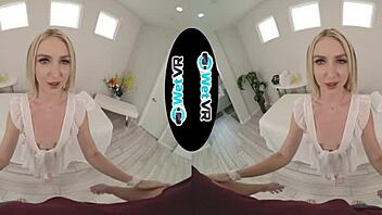 Wetvr oiled up VR massage turns into hot fuck with Britt Blair