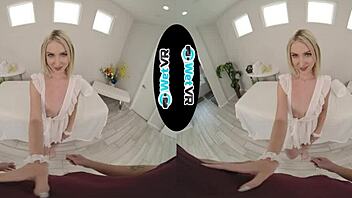 Wetvr oiled up VR massage turns into hot fuck with Britt Blair