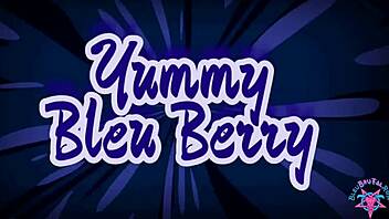 Bleuberry yummy takes monster cock interracial