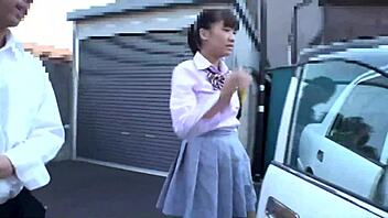Japanese AV star in uniform and lingerie