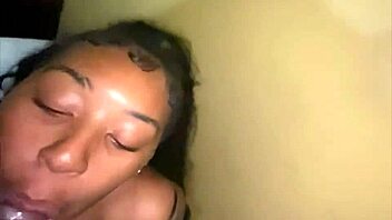 She sucked my huge black cock while her boyfriend called unexpectedly.