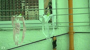 Neighbor's Thong Voyeur