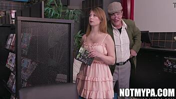 Ginger Grey and Evan Stone in a hardcore POV scene