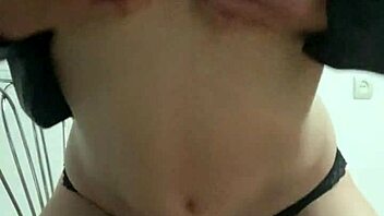 Sexy girl masturbating solo on a chair!