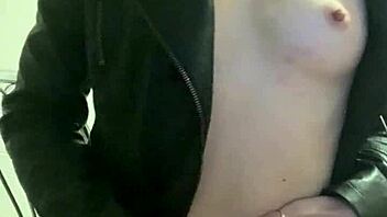 Sexy girl masturbating solo on a chair!