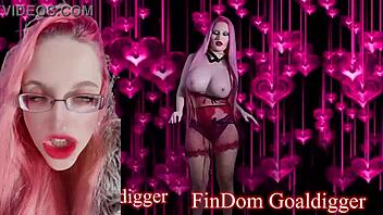 Eyeglasses-clad mistress dominates with face joi instruction