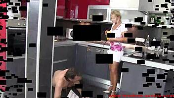 Mistress FEEDS her slave in femdom BDSM session