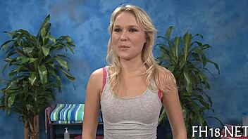 Photos of a relaxing massage session.