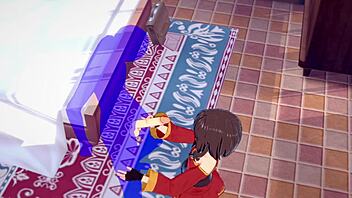 Megumin's sensual cosplay adventure with explosive climax