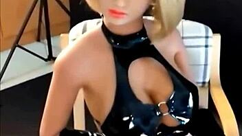 hot blond sex doll with realistic pussy in bdsm scene