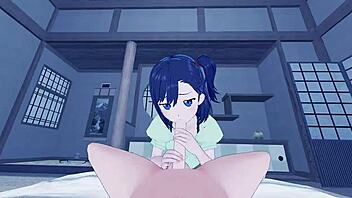 Bold POV Nighttime Sex with Hikage Miyauchi in Intense Positions