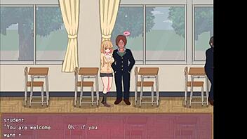 Slut Life: New Transfer Student Gets Wild, Cheating on Boyfriend to Seduce Teacher in Hentai Game Part 1.