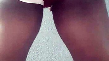 Chained in sexy underwear, my black shemales await