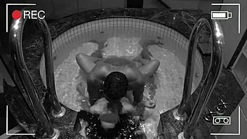Unfaithful wife in jacuzzi