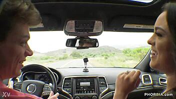 busty nicole sage sucks monster cock with boyfriend