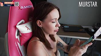 Hot Brunette In Passionate Homemade Fucking Scene.