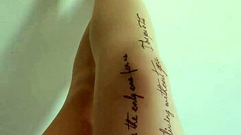 chinese girl teases with feet in stockings