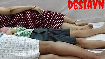 Young Indian girl experiences intense pleasure during sleep sex with her stepfather