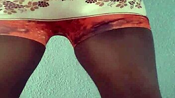 Chained in sexy underwear, my black shemales await