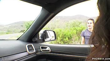 busty nicole sage sucks monster cock with boyfriend