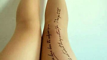 chinese girl teases with feet in stockings