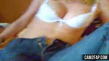 Blonde teen shares her amateur porn video